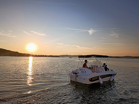 Bootsfahrt auf dem Brombachsee