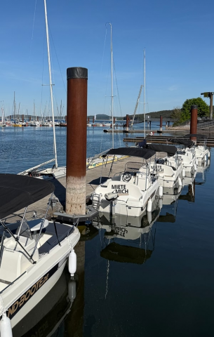 Elektroboote am Brombachsee