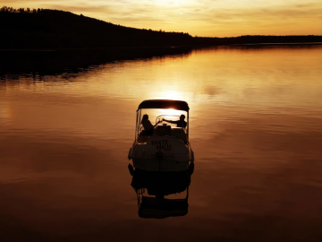 Sonnenuntergang am Brombachsee